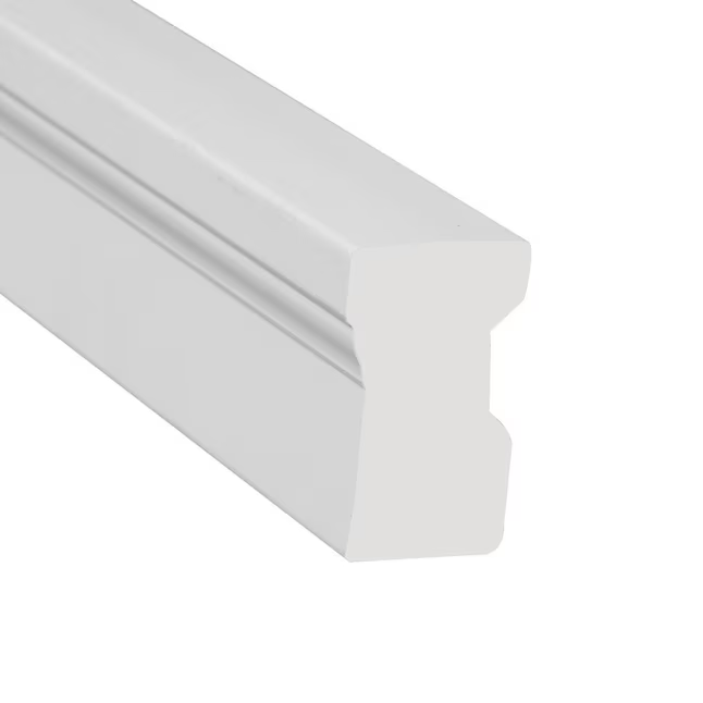 Royal Building Products 1-1/4-in x 2-in x 8-ft Finished PVC Wm180 Brick Moulding