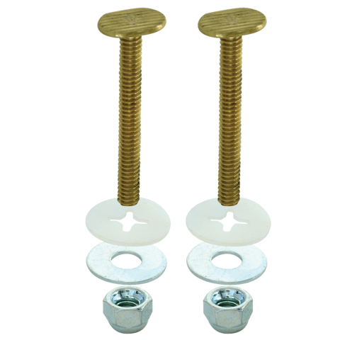 EZ-FLO  Toilet Closet Bolts Brass 1/4 in. x 2-1/4 in.