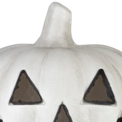 Haunted Living 20-in LED White Jack-o-Lantern Pumpkin Decoration