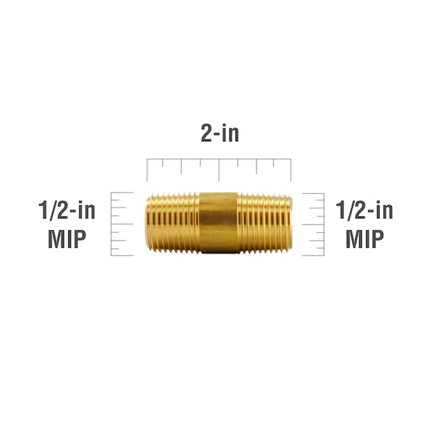 Proline Series 1/2-in x 1/2-in Threaded Male Adapter Nipple Fitting