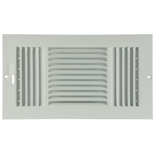 RELIABILT 14 in x 6 in 3 vías de acero blanco para pared lateral o techo