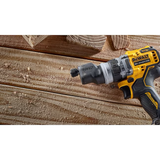 DEWALT XTREME Taladro inalámbrico sin escobillas 5 en 1, 12 voltios máx., 3/8 pulgadas (1 batería incluida, cargador incluido y bolsa blanda incluida)