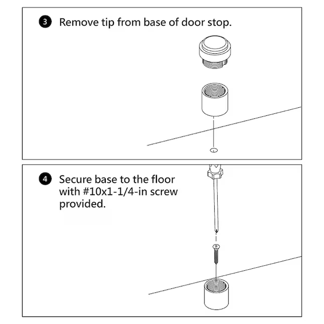 RELIABILT 1-1/2-in Satin Nickel Wall Protector Door Stop