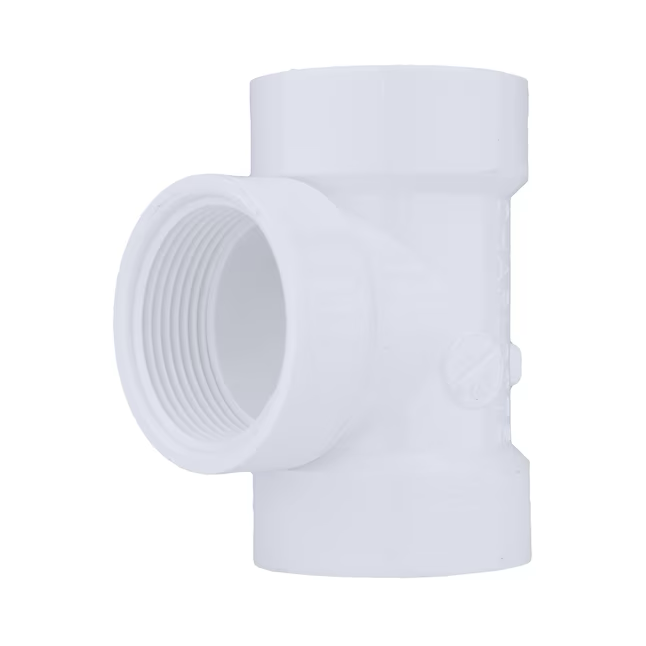 Charlotte Pipe 3-in PVC DWV Flush Cleanout Tee