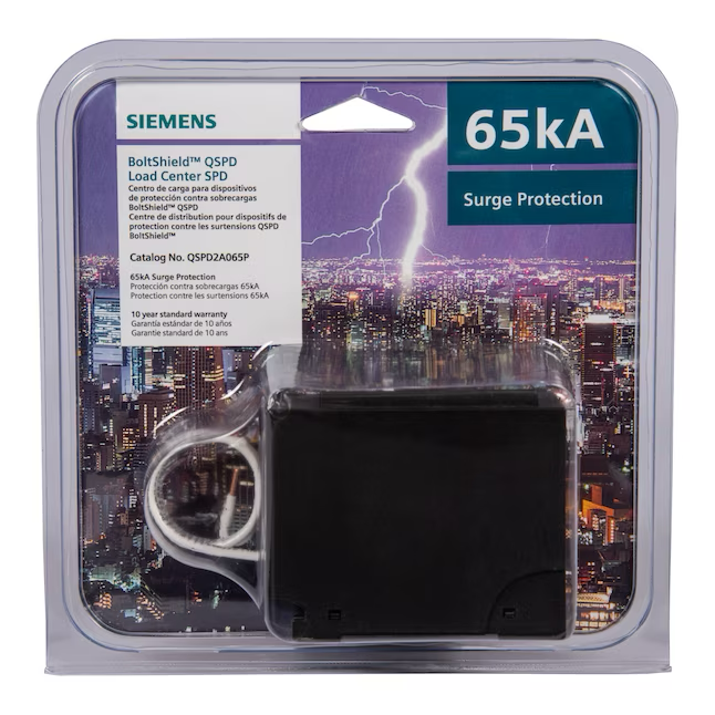 Dispositivo de protección contra sobretensiones para interiores Siemens BoltShield QSPD 65-kA