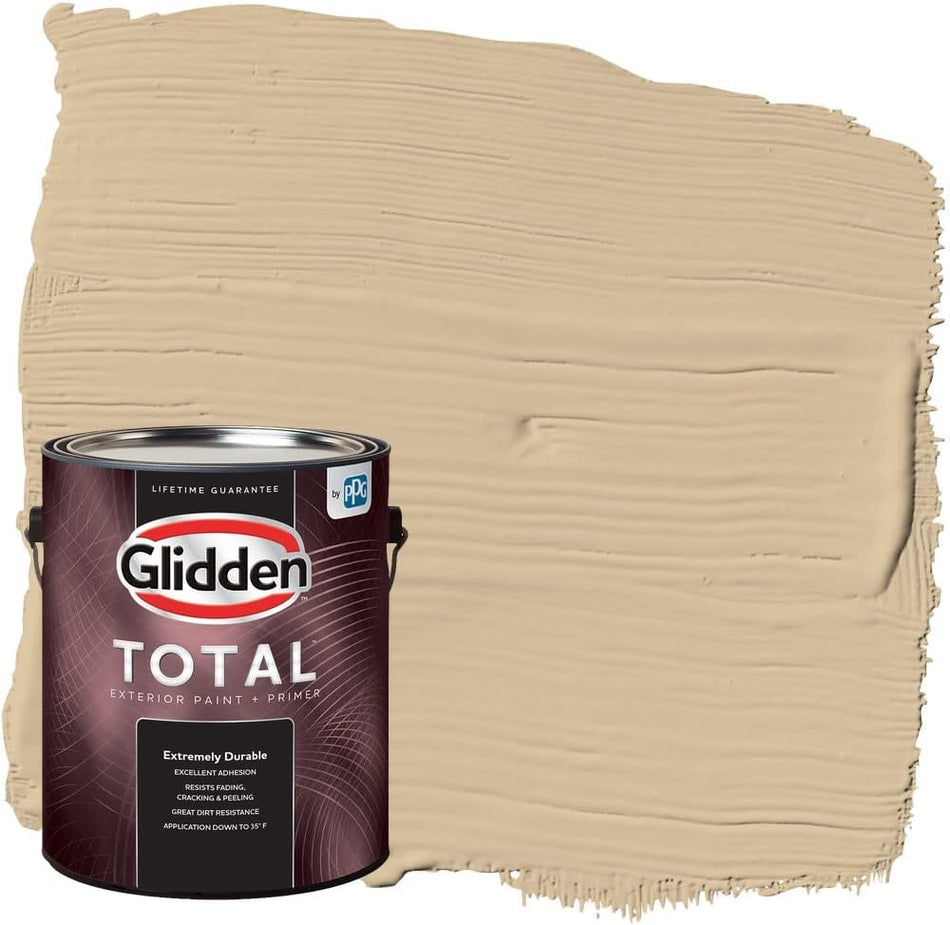 Glidden Total Pintura exterior e imprimador semibrillante, cola de caballo