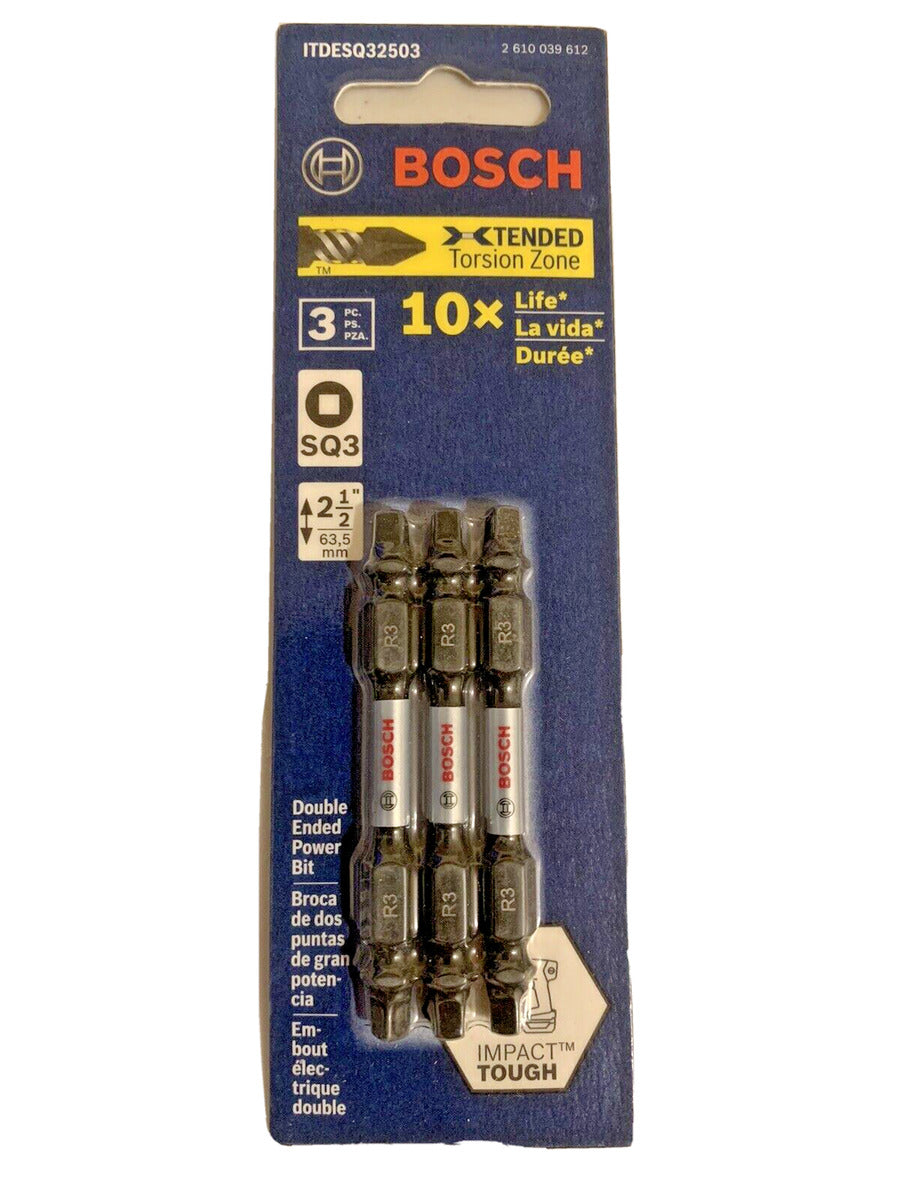 Juego de puntas dobles Phillips Impact Tough SQ3 de Bosch