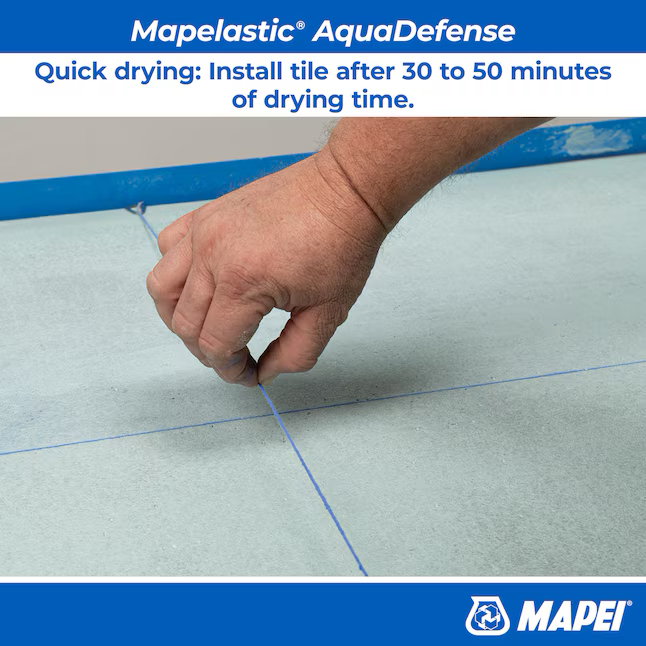 MAPEI Mapelastic Aquadefense 3,5 Gallonen flüssige wasserdichte Membran für den Innen- und Außenbereich