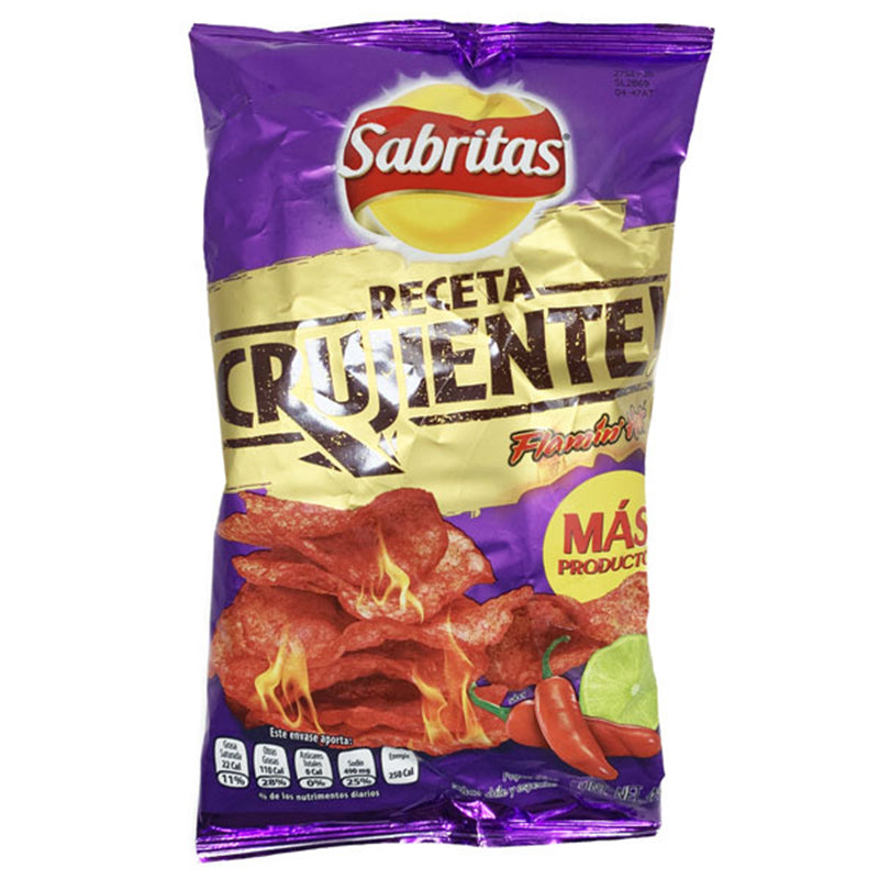 Sabritas Receta Crujiente Flamin Hot Chips (160 G)