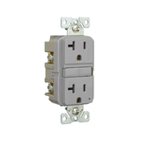 Eaton 20-Amp 125-volt GFCI Residential Decorator Outlet, Gray