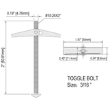 Project Source 3/16-in x 2-in Zinc-plated Interior Anchor Bolt (3-Count)