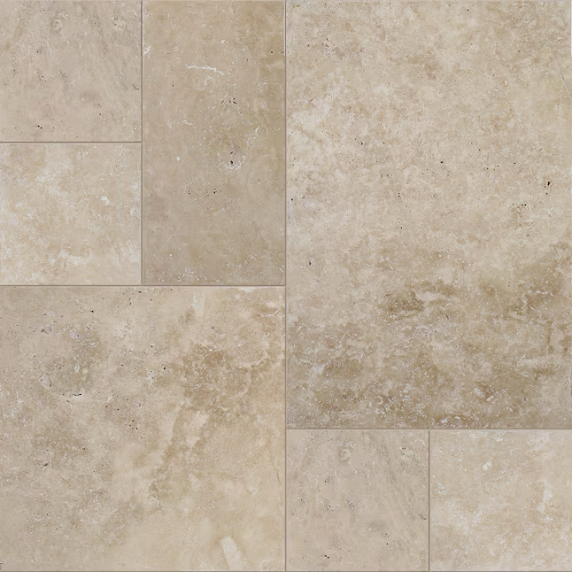 Satori 18-in L x 12-in W x 1-in H Irregular Sunset Ivory Natural Stone Patio Stone Multi-pack