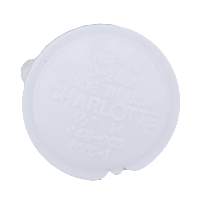 Tapa hembra de PVC Charlotte Pipe de 1 pulgada, cédula 40