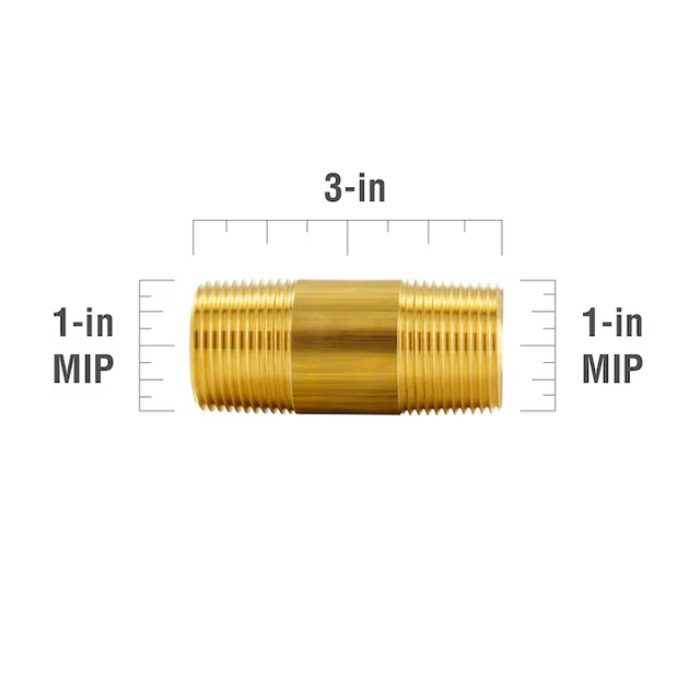 Proline Series 1-in x 1-in Threaded Male Adapter Nipple Fitting