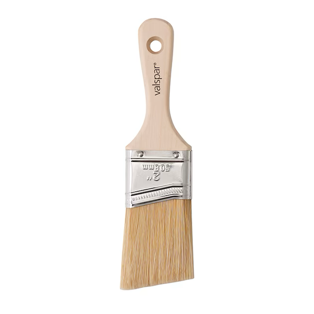 Valspar 2-in Reusable Natural Bristle- Polyester Blend Angle Paint Brush (Stain Brush)