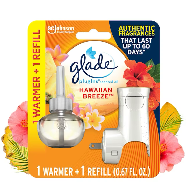 Glade Scented Oil Ambientador de recambio Hawaiian Breeze de 0,67 onzas líquidas