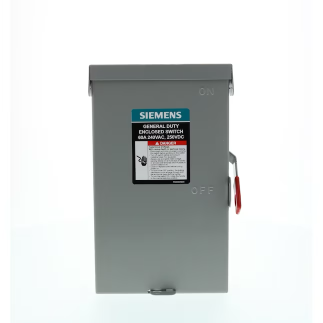 Siemens 30 Amp 2-Pole Fusible General-duty Safety Switch Disconnect