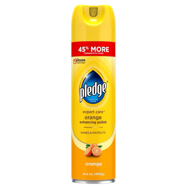 Pledge Enhancing Polish 14.2-oz Orange Fabric and Upholstery Cleaner Spray