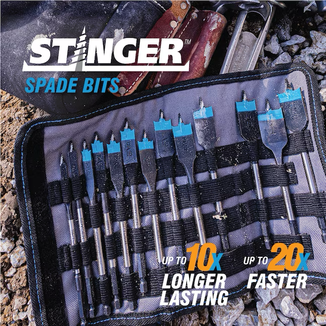 Spyder 6-Piece x 6-in Woodboring Spade Drill Bit Set