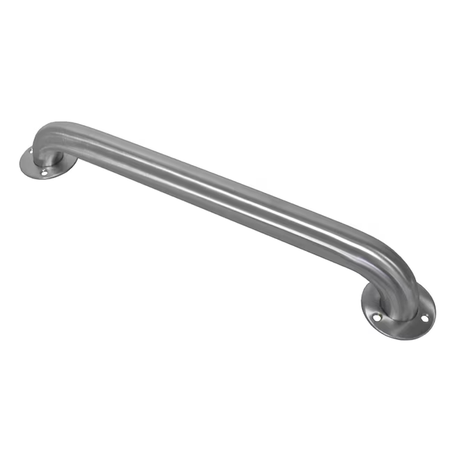 Project Source 24-in Stainless Steel Wall Mount ADA Compliant Grab Bar (500-lb Weight Capacity)