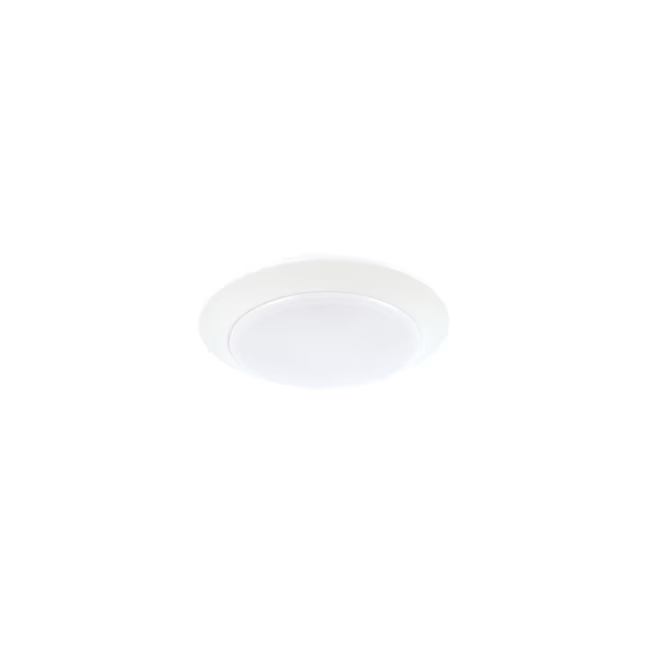 Project Source 1-Light 7.4-in Matte White LED Flush Mount Light (2-Pack)