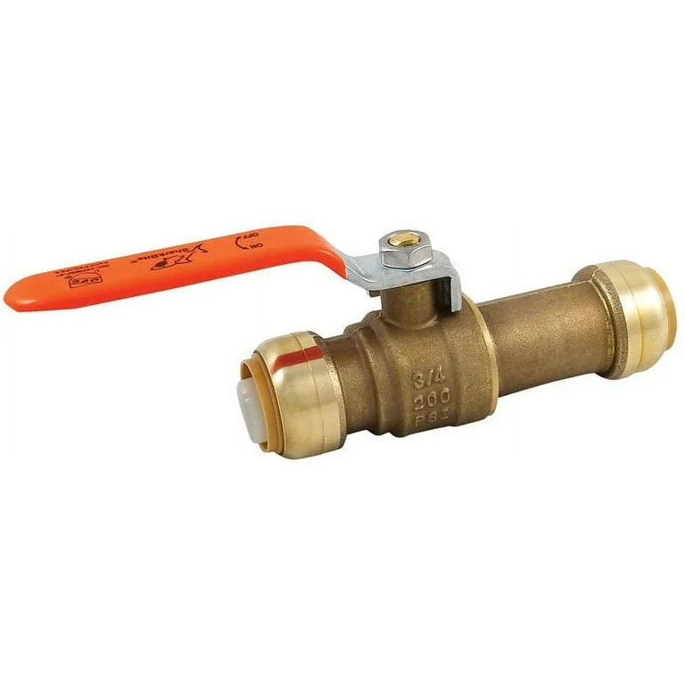 SharkBite 3/4 in. Push-To-Connect Brass Slip Ball Valve