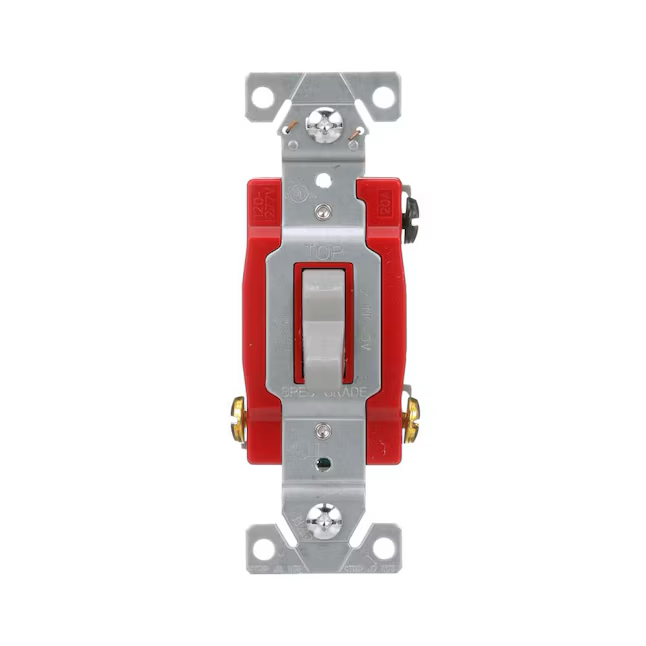 Eaton 20-Ampere 3-Wege-Kipplichtschalter, grau 