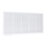 EZ-FLO Rejilla de aire de retorno de acero de 30 x 14 pulgadas (tamaño de conducto), color blanco