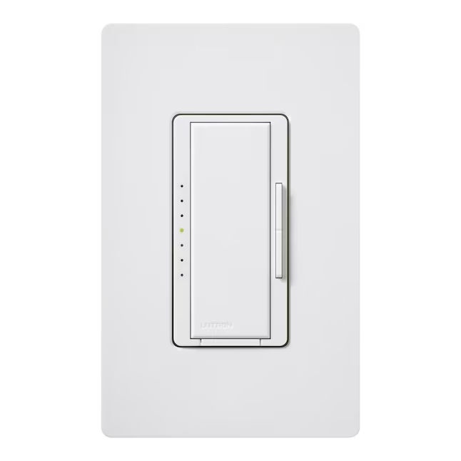 Lutron Maestro Einpoliger/3-Wege-LED-Wippschalter für Lichtdimmer, Weiß