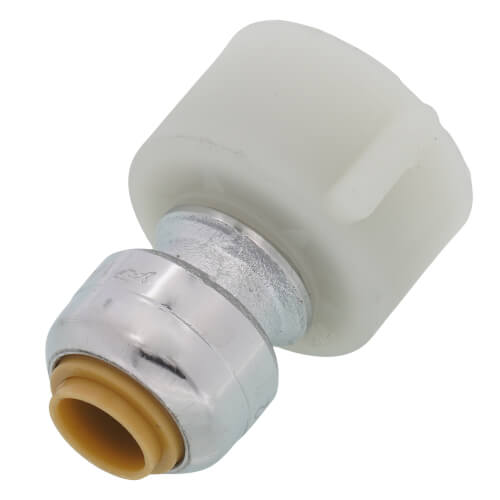 SharkBite Conector de latón para inodoro de 1/4 pulg. (3/8 pulg. DE) x 7/8 pulg.