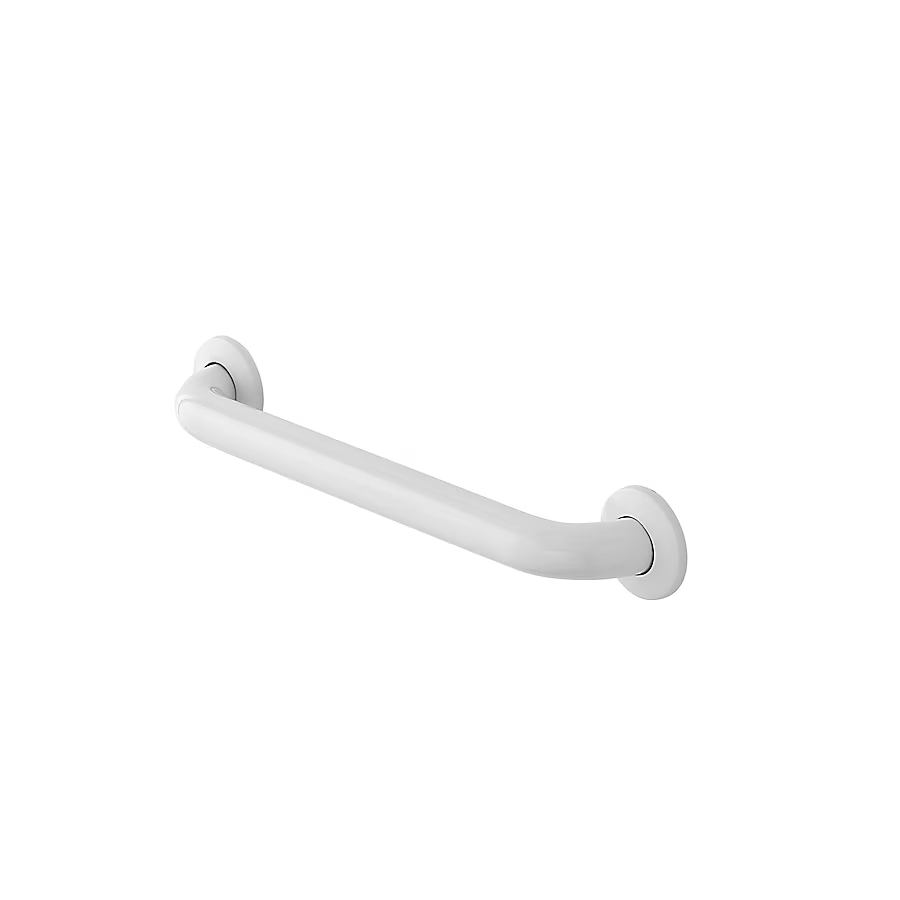 Project Source Concealed Screw 18-in White Wall Mount ADA Compliant Grab Bar (500-lb Weight Capacity)