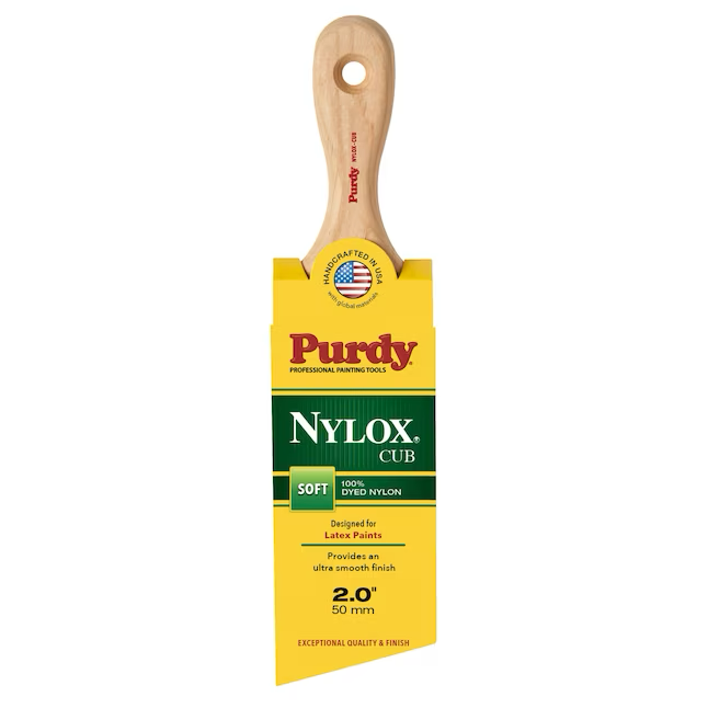 Purdy Nylox Cub 2-in Reusable Nylon Angle Paint Brush (General Purpose Brush)