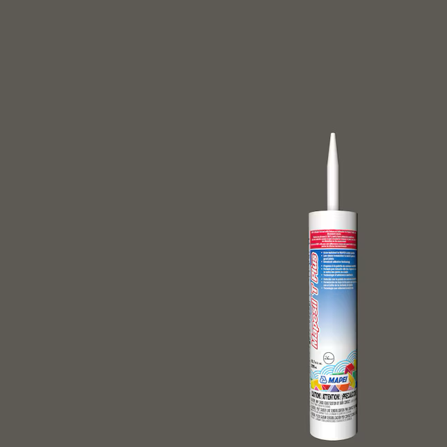 MAPEI Mapesil T Plus 10.1-oz Charcoal #5047 Silicone Caulk