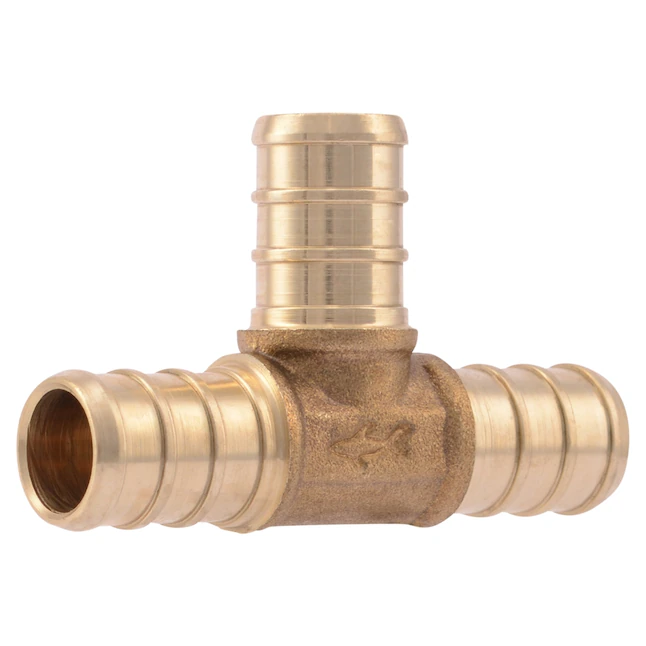 SharkBite 3/8 in. x 3/8 in. x 3/8 in. PEX Crimp Brass Tee