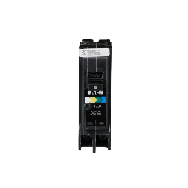 Eaton 15-amp 1-Pole Dual Function Afci/Gfci Circuit Breaker