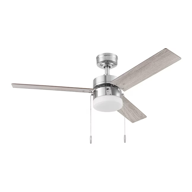 Harbor Breeze Vue 44-in Brushed Nickel Indoor Ceiling Fan with Light (3-Blade)