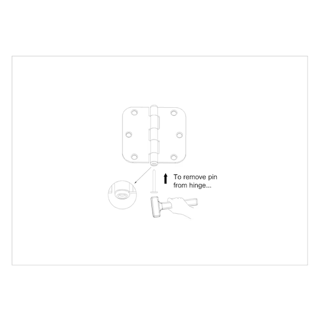 RELIABILT Sicherheits-Innentürscharnier, 3 1/2 Zoll H x 5/8 Zoll Radius, ölgeriebene Bronze (3er-Pack)