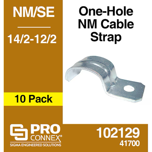 Sigma ProConnex Zinc-plated Steel One-hole Strap Conduit Fittings (10-Pack)