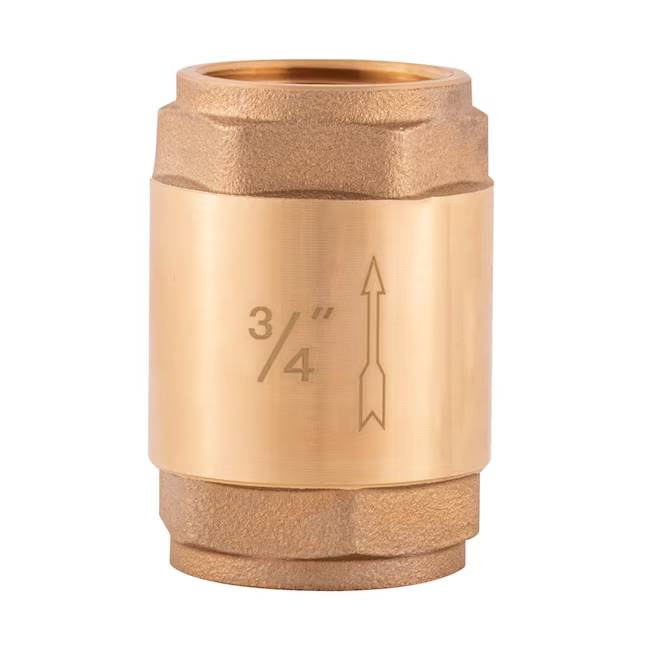 EZ-FLO Brass 3/4-in Iron Pipe Size In-line Check Valve