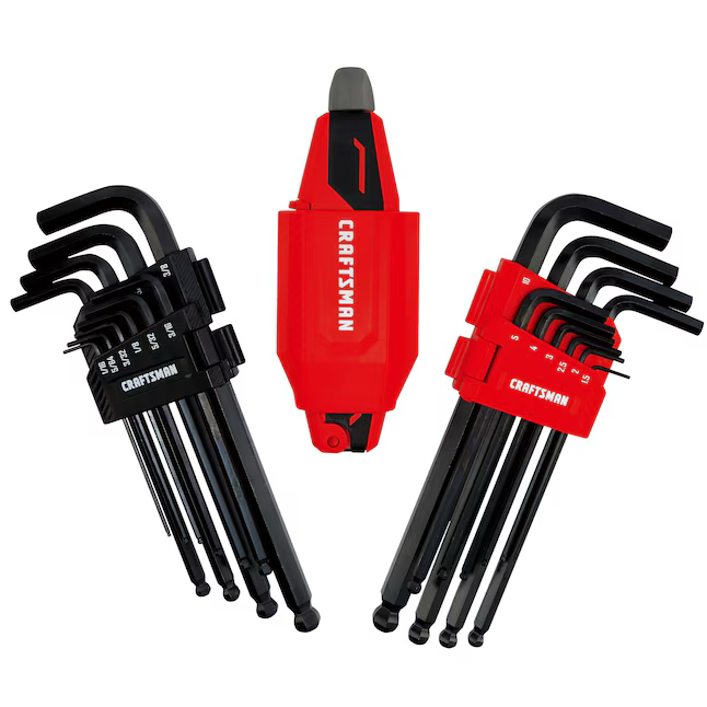 CRAFTSMAN 20-key Standard (Sae) and Metric Combination Hex Key Set