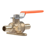 SharkBite 1/2 in. Brass Crimp Ball Valve with Mounting Tab and Drain Vent