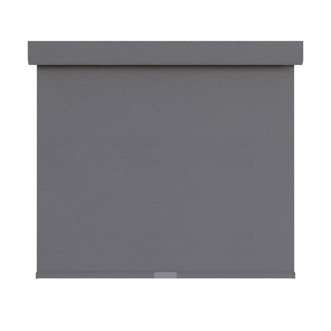 Allen + Roth Persiana enrollable inalámbrica para oscurecimiento de habitaciones, color gris, 47 x 72 pulgadas