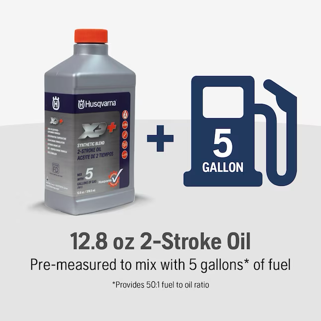 Husqvarna 12,8oz. Aceite de motor de mezcla sintética para motores de 2 tiempos