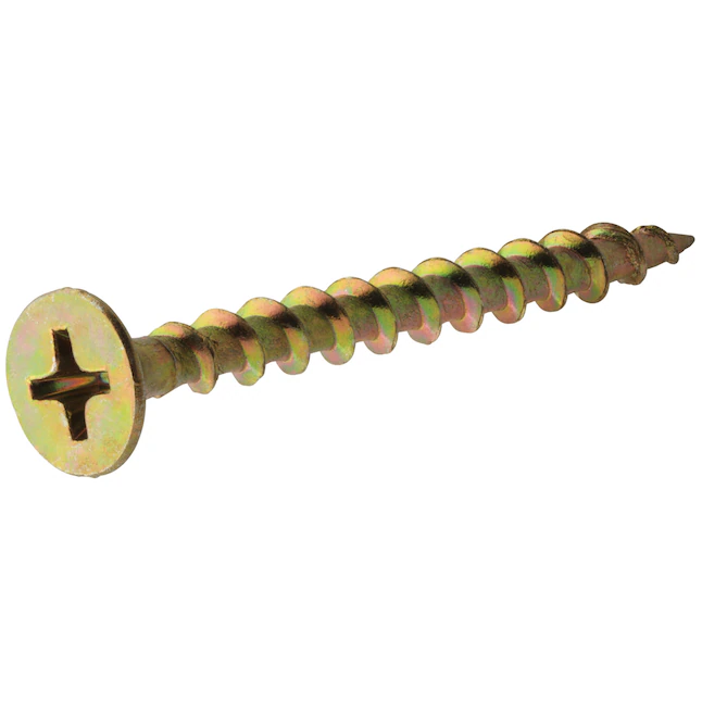 Fas-n-Tite #8 x 2-1/2-in Yellow Zinc Interior Wood Screws