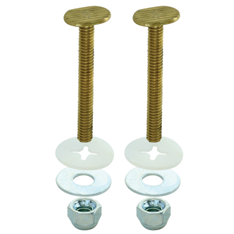 EZ-FLO  Toilet Closet Bolts Brass 5/16 in. x 2-1/4 in.