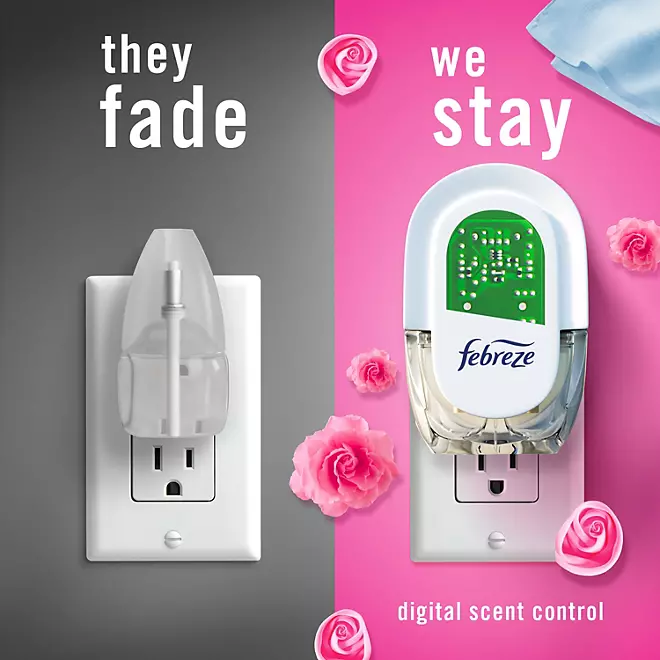 Febreze PLUG Air Freshener Refills, Mediterranean Lavender + Downy April Fresh 5 ct.