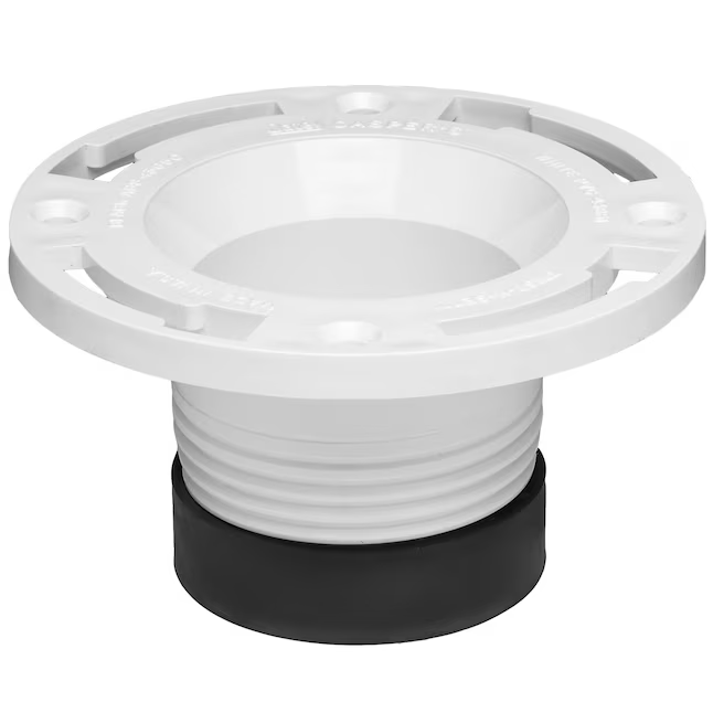 Oatey Twist-N-Set 2.89-in White PVC Toilet Flange