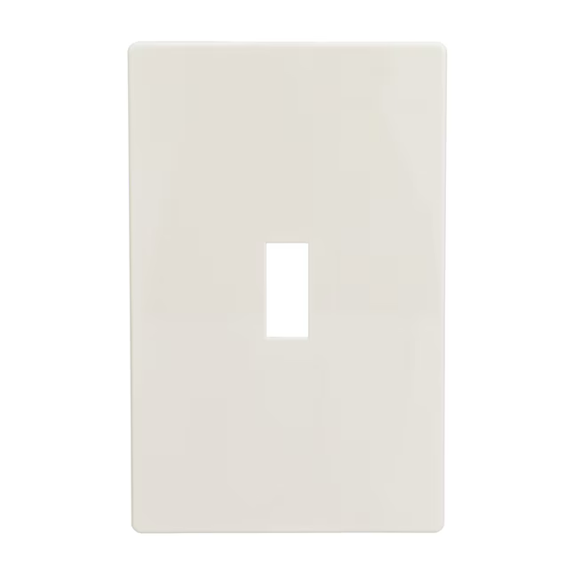 Eaton 1-Gang Midsize Light Almond Polycarbonate Indoor Toggle Wall Plate