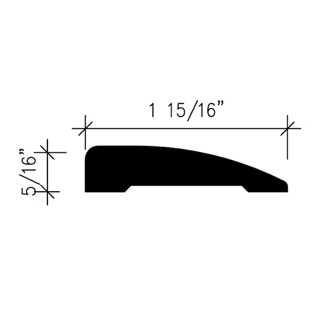 Inteplast Group Building Products Carcasa de poliestireno acabado 113 de 7/16 pulgadas x 1-15/16 pulgadas x 7 pies