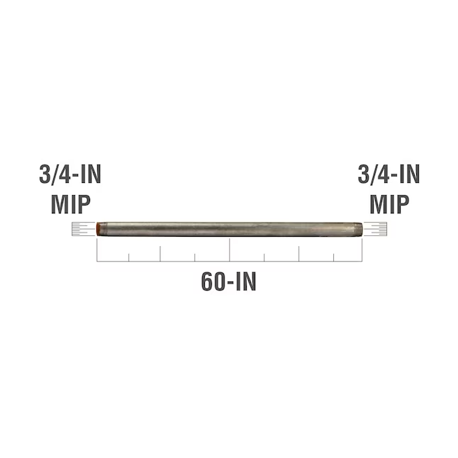 Southland 3/4-in x 60-in Galvanized Pipe